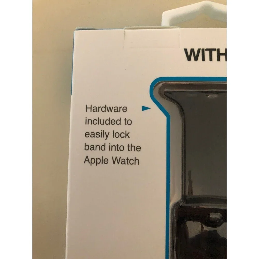 Apple Watch Band Withit 42 & 44 mm Black Silicone Watch Band New in Box